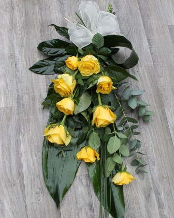 Hand Tied Sheaf Design - Yellow Roses