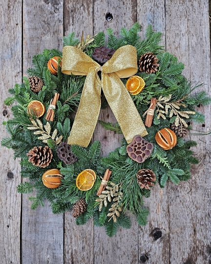 Picture of Pimped DIY Wreath Kit : Gorgeous Gold