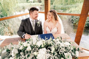 ivory and white wedding flowers - ivory avalanche roses - lisianthus - hydrangea - bridal bouquet - wedding at Wooten Park Wedding Venue 