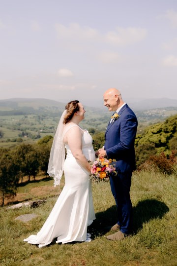 colourful bridal bouquet - summer wedding flowers - ranunculus - peony - english garden rose - cornflowers - agapanthus - wild flowers bridal bouquet