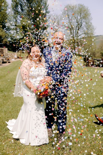 colourful bridal bouquet - summer wedding flowers - ranunculus - peony - english garden rose - cornflowers - agapanthus - wild flowers bridal bouquet