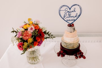 colourful bridal bouquet - summer wedding flowers - ranunculus - peony - english garden rose - cornflowers - agapanthus - wild flowers bridal bouquet