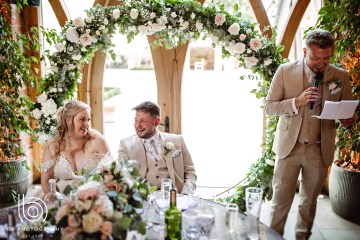 Bridal bouquet soft blush flowers - sweet avalanche roses - dahlia - mansfield park spray roses - astilbe - eucalyptus lisianthus - blush wedding - shustoke farm barn