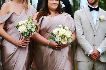 Ivory wedding flowers - bridal bouquet - Highland Barn Atherstone - Ivory Avalanche Roses - Frilly Lisianthus - gypsophila - spray Roses - eucalyptus - Indian Bride - barn wedding  