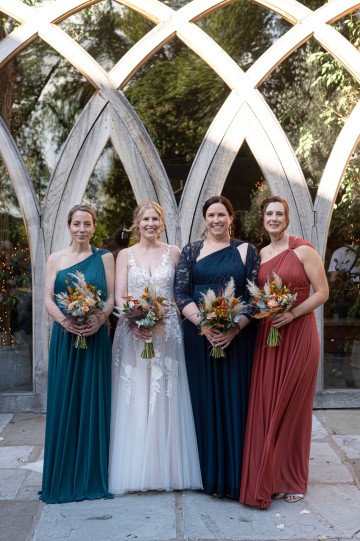 bridal bouquet - autumnal wedding flowers - shustoke farm barns wedding coleshill