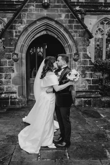 ivory rose bridal bouquet - elegant ivory wedding at shustoke farm barns coleshill