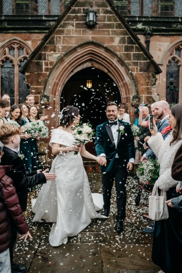 ivory rose bridal bouquet - elegant ivory wedding at shustoke farm barns coleshill