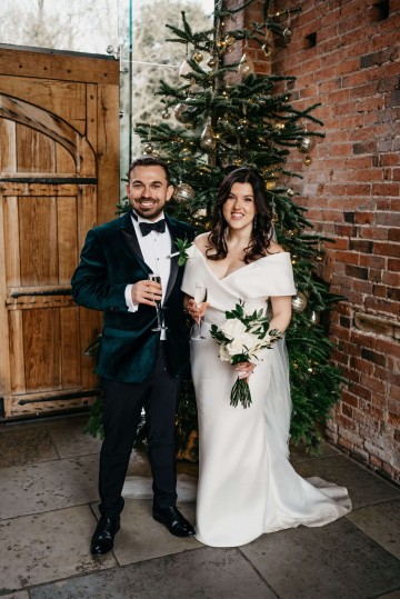 ivory rose bridal bouquet - elegant ivory wedding at shustoke farm barns coleshill