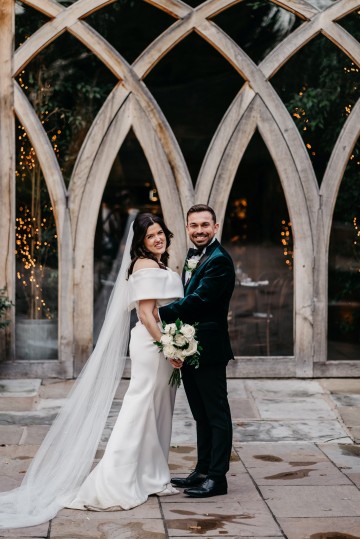 ivory rose bridal bouquet - elegant ivory wedding at shustoke farm barns coleshill