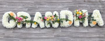 Grandma funeral tribute display