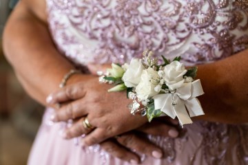 mother of the bride floral corsage